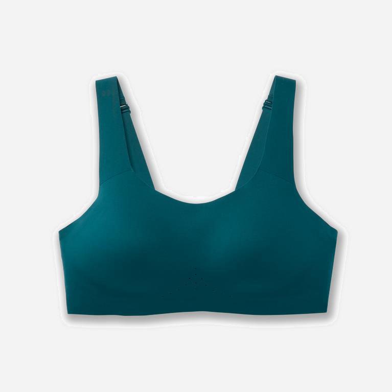 Brooks Dare Scoopback Womens Running Bra Ireland Deep Sea Blue/Lime/DarkCyan (XHRF-32419)